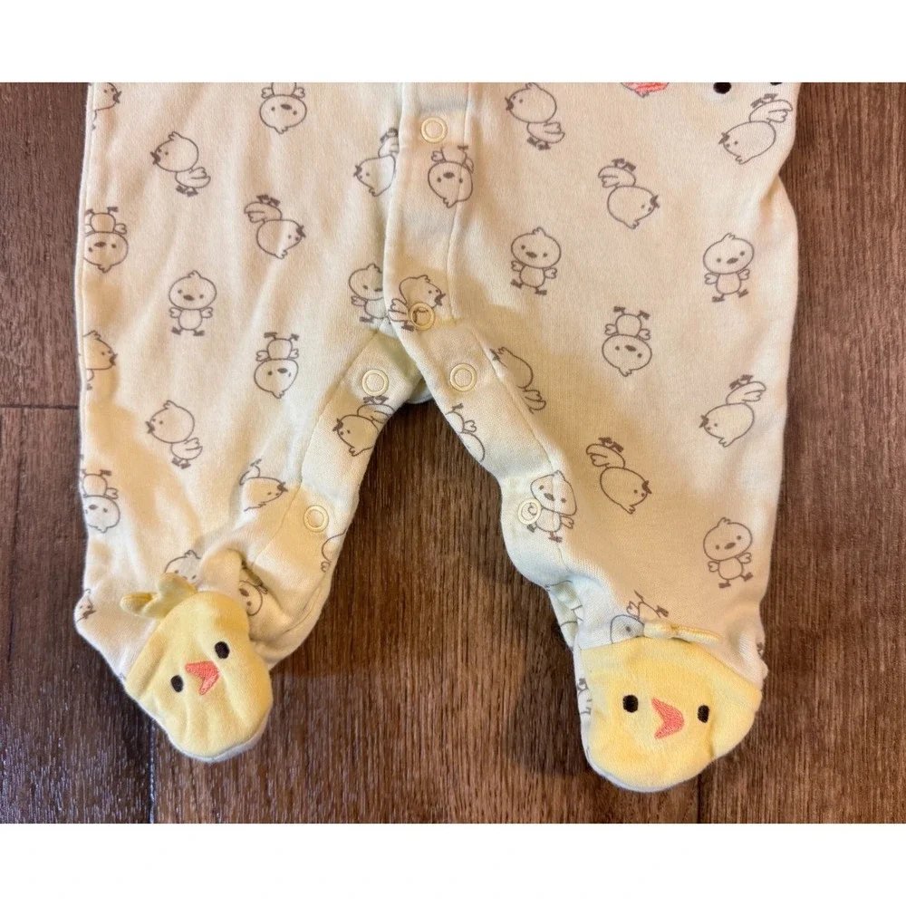 Vintage Child of Mine Carters Baby Sleeper 0/3 Month Chick Frog Duck Best Friend